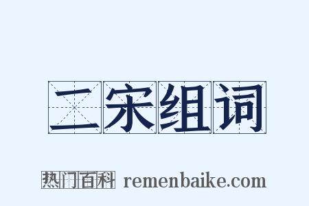 二宋组词是什么意思的图片